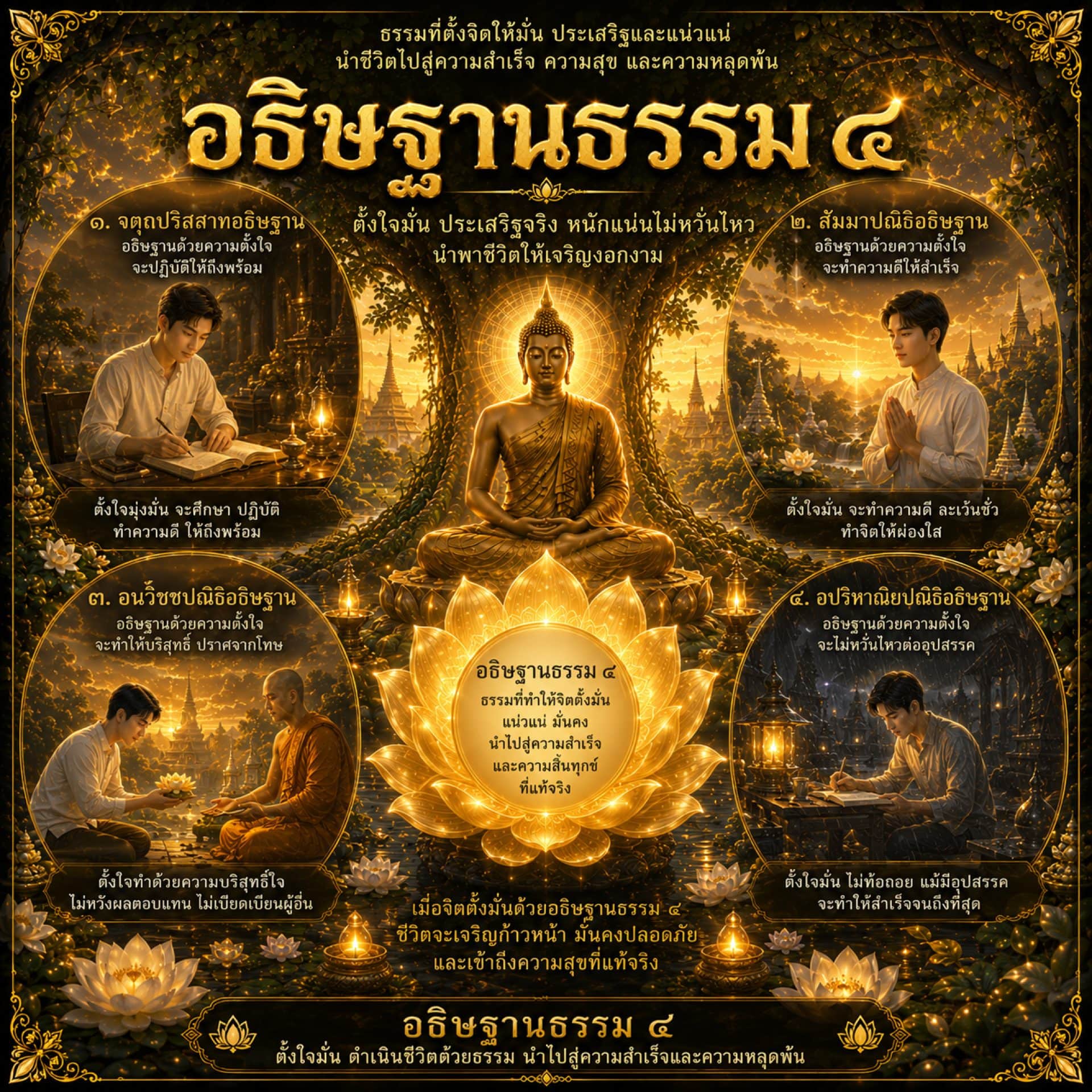 อธิษฐานธรรม ๔