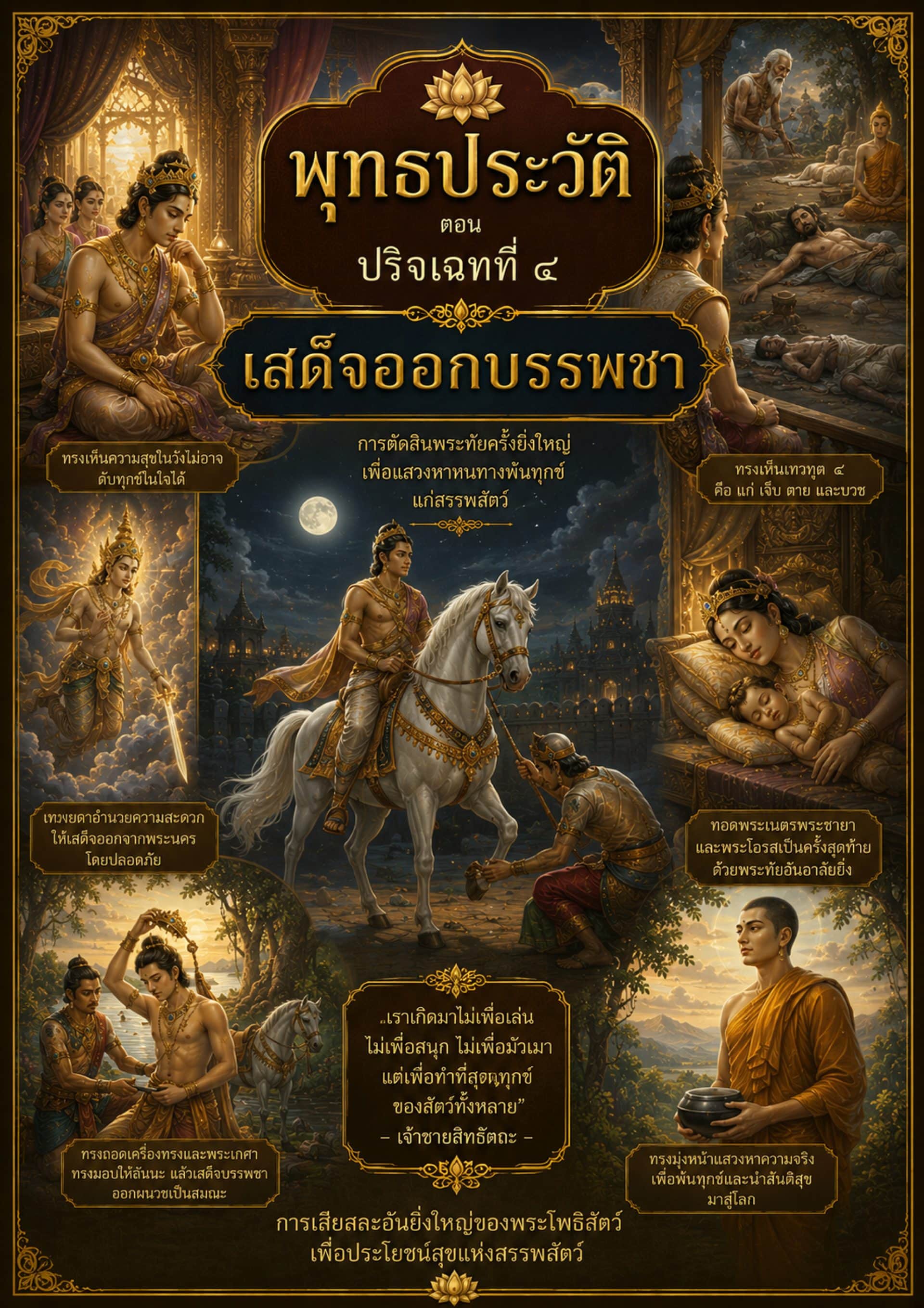 ปริจเฉทที่ 4 : เสด็จออกบรรพชา